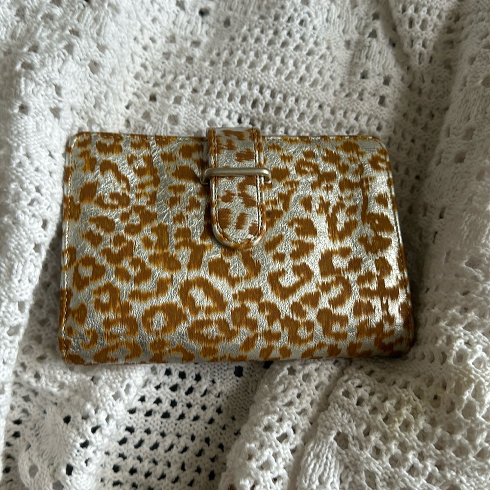 Vanessa Bruno Leather Animal Print Wallet
